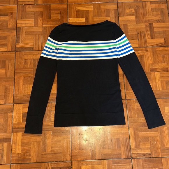 Lilly Pulitzer Striped Sweater sz S Navy with white and blue stripes - Picture 3 of 3